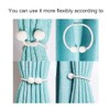 SUOXU Magnetic Curtain Tiebacks, 2pcs Tie Backs Clips Rope Holdbacks