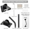 Justech Starlink Gen 3 Mount, 360° Adjustable Aluminum Alloy Starlink