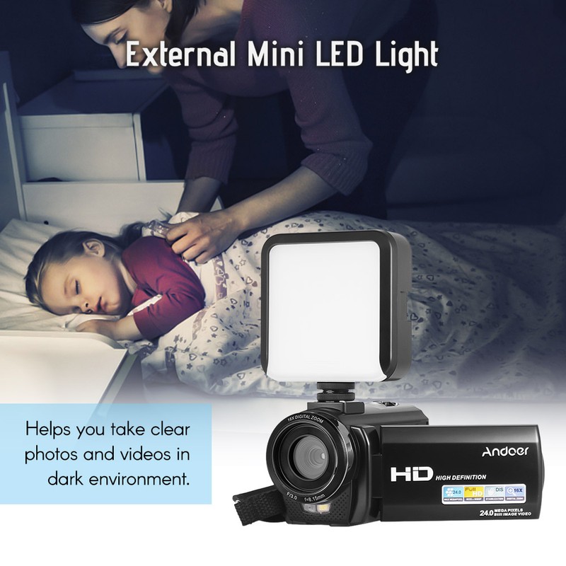 Andoer HDV-201LM 1080P FHD Digital Video Camera Camcorder DV Recorder