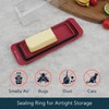 KITCHENDAO Airtight Butter Dish with Lid for Countertop and Refrigerator