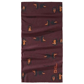 Jack Wolfskin Unisex Children's Print NECKGAITER K Winter Scarf, Boysenberry, Standard