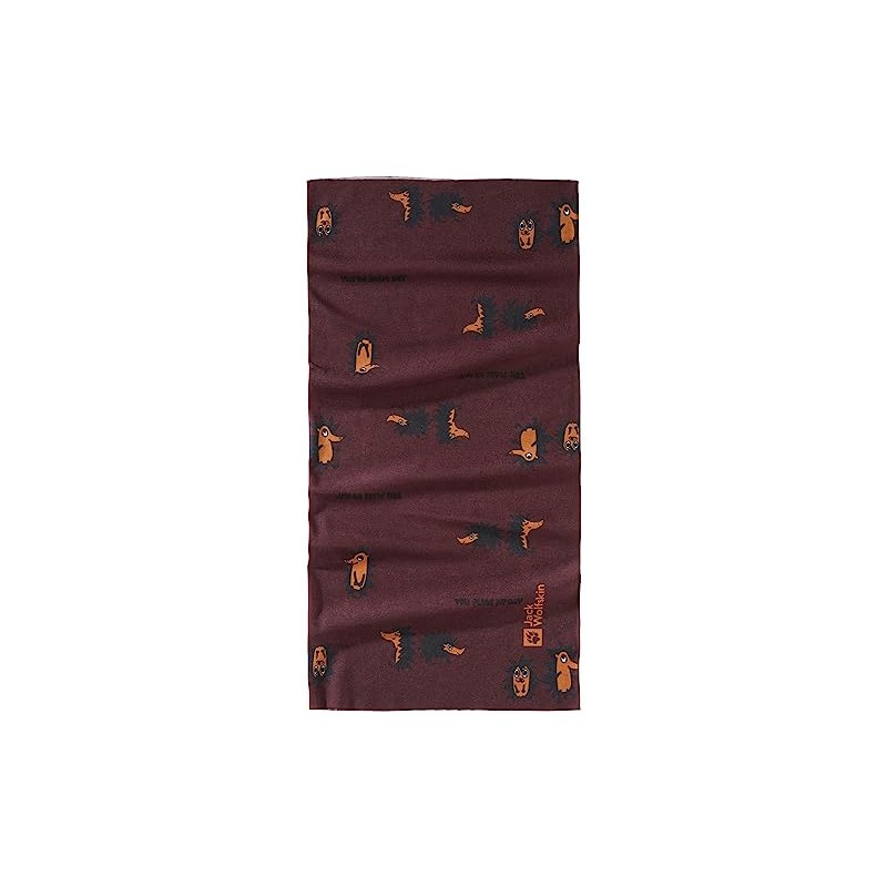 Jack Wolfskin Unisex Children's Print NECKGAITER K Winter Scarf, Boysenberry,