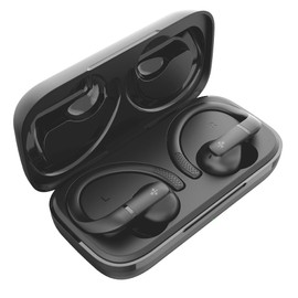 HUNE Haba TWS Sport Wireless Headphones, Bluetooth 5.4, IPX5, Waterproof, Autonomy 40 Hours, Sporty Design, Built-in Microphone
