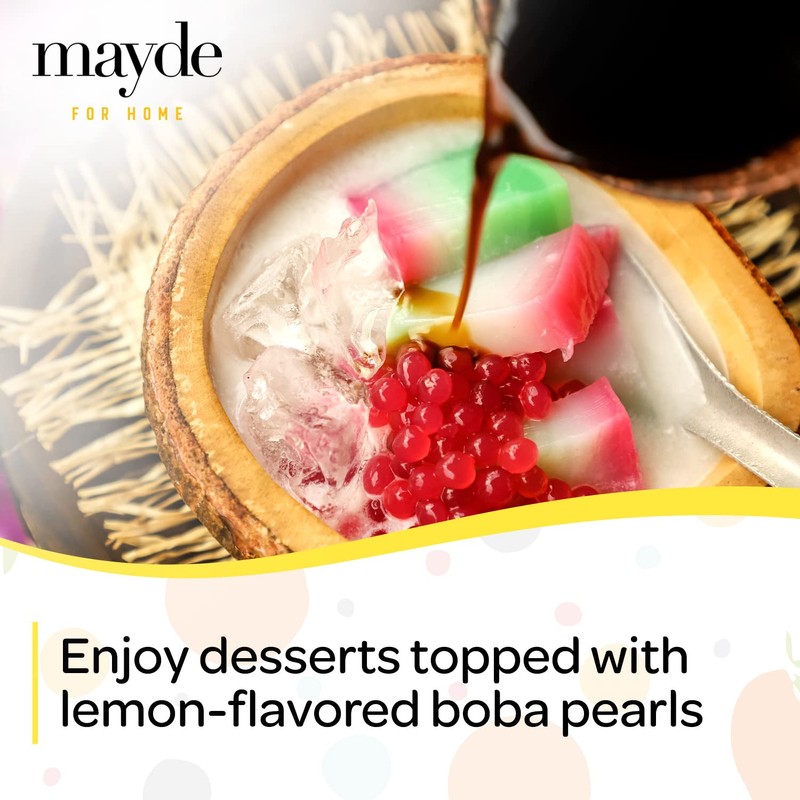 Mayde Popping Boba Pearls for Drinks, Desserts, & Breakfast Bowls