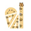 4 Pcs Cute Capybara Ruler Set - 15cm Acrylic Straight