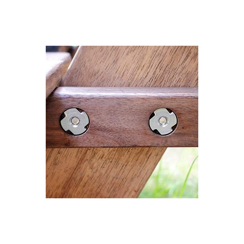 10PCS Metal Wood Inlay Female Nut M4x16 x 8mm for