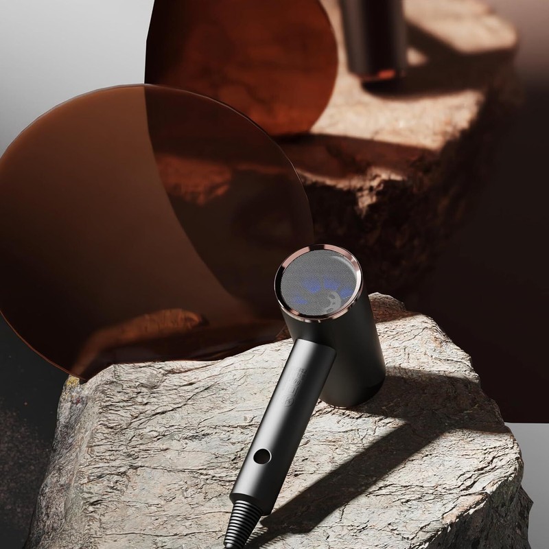 FUNTIN Professional 1800W Hair Dryer Ionic Thick Curly Hair Diffuser