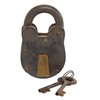 Deco 79 Brass Metal Lock And Key, 4" x 1"