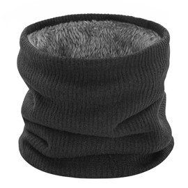 CHEERYMAGIC Winter Neck Warmer Fleece Neck Gaiter Windproof Thermal Knitted Snood Scarf Unisex Breathable Thick Neck Tube for Men Women Travel Cycling Running Skiing Outdoor Sports A7CSBT