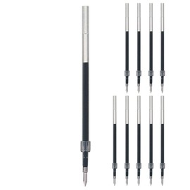 三菱鉛筆 Uni Super, Low Friction jettosutori-muinku Oil-Based Ballpoint Pen Ink Pen Refill 0.5 mm Black [Set of 10] SXR – 5