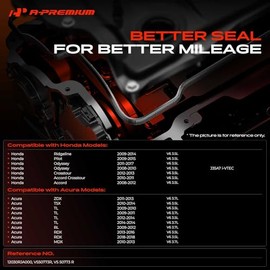 A-Premium - Juego de juntas de tapa de válvula de motor compatible con Honda, modelos Acura - 2008-2018 - Accord, Accord Crosstour, Crosstour, Odyssey, Pilot, Ridgeline, MDX, RDX, RL, TL, TSX, ZDX, V6