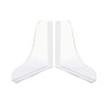 Lrtzizy 2PCS Clear Acrylic Corner Splash Guards Shower Bathtub Splash
