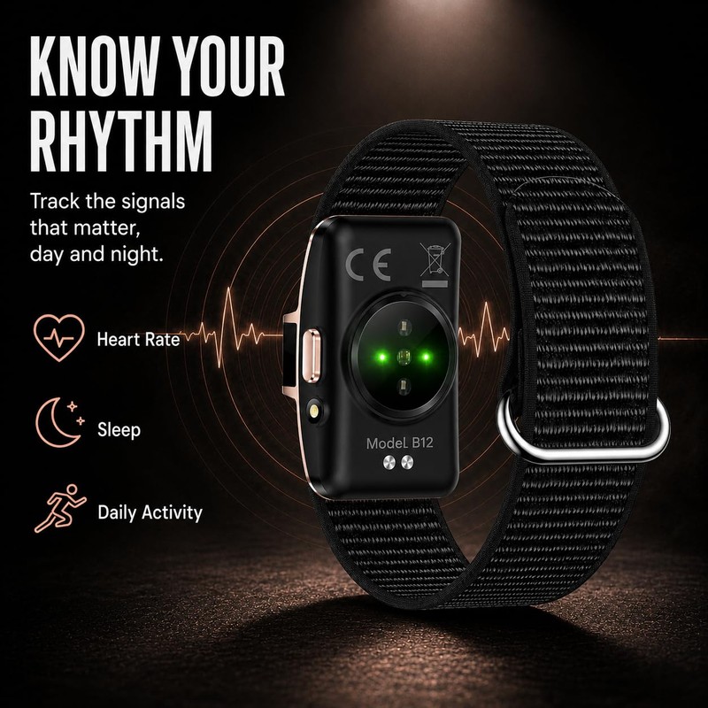 BARMI Rose Gold Fitness Tracker with Sleep Tracking, Heart Rate