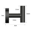 Tuggui Towel Robe Hook SUS 304 Stainless Steel Wall Mount