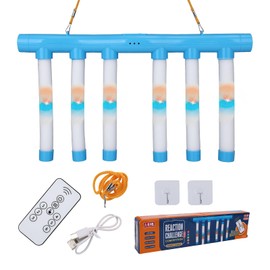 NYTGAH Reflex Challenge Game with Lights, Hand Eye Coordination Training Toy Kit, Upgrade Remote Control Drop Stick Game with 3 Adjustable Speed & 2 Play Modes, Catching Sticks Games for Adult(Blue)