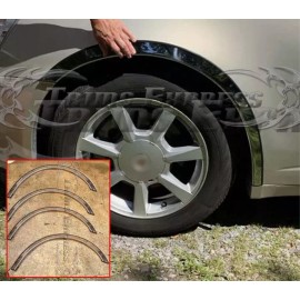 Trims Express for:2003-2008 Pontiac Vibe Fender Wheel Well Arch Trim 4Pc 2" Stainless