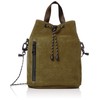ASSOB WATER PROOF SUEDE DRAW STRING BAG, Khaki