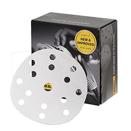 Mirka Basecut 150mm 15cm 100pcs P240 Grit Sanding Discs 150mm Hook and Loop Sanding Discs 15 Holes Vacuum Dust Extraction System
