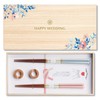 Paulownia Boxed Chopsticks for Couple, Made in Japan, Chopsticks Rest