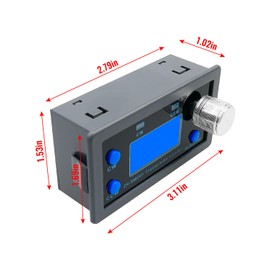 EMIHO Stepper Motor Controller DC 5-30V Fit for Nema17/23 Motor, 1/128 Micro-Step Resolution Forward Reverse Delay Time Angle Speed Adjustable Stepper Motor Control Module with HD Display