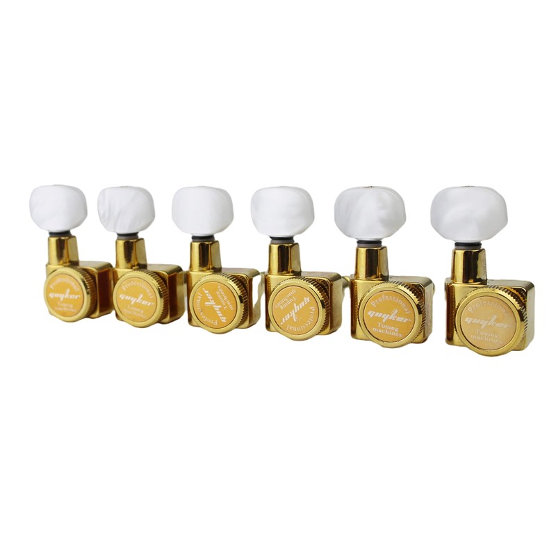 Guyker 6 In-line Guitar Locking Tuners – 1:18 Lock String