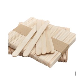 AORHOFJ Pack of 100 wooden ice sticks, ice sticks, wooden sticks, craft wooden ice sticks, wooden sticks, craft sticks, wooden scoop, DIY crafts - 114 x 9 x 2 mm