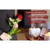 White Cremation Urn for Ashes Keepsake Heart Urn with Black