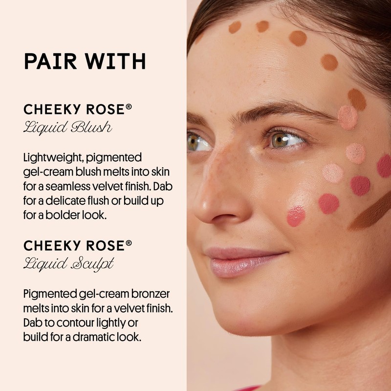 Winky Lux Cheeky Rose Liquid Highlighter - Gel Cream, Blendable