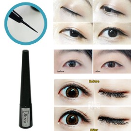 Green B Cosmetic G.I Dilkusha Liquid Black Eyeliner Long Lasting Waterproof Waterproof Smokey Makeup / 지지아이 딜쿠샤 리퀴드 블랙 아이라이너 롱래스팅 워터푸르프 방수기능 스모키화장