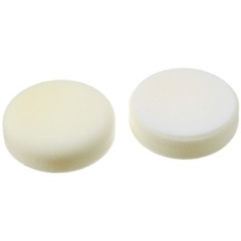ALCLEAR 558030H Sanding Pad, Car Polishing Sponges, Hard, Diameter: 80 x 25 mm, White, Set of 2, Polishing Pad Polishing Pad Sponge Polishing Foam for Polishing Machine