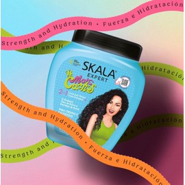 SKALA Crema para Peinar 2 en 1 Todo Tipo de Cabello Rizado – Tratamiento Hidratante y Suavizante Vegano – Sin Sulfatos, Parabenos ni Siliconas – 1 Litro