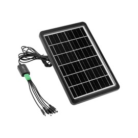 QWORK® Small Solar Panel Charger Portable USB Solar Panel, 6V 8W 1.6A, for Camping Hiking Outdoor Activities