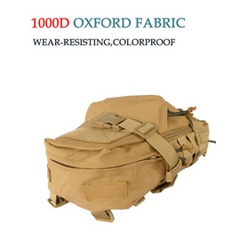 GEEDUD Mini Tactical MOLLE Hydration Pack,Tactical Hydration Backpack,Water Reservoir Bag,Outdoor Water Bladder Carrier Pack,Quick Release Buckle for Tactical Backpack for Hiking,Climbing,Coyote Brown