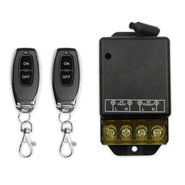 RODOT 433M Wireless Remote Switch, 110V 120V 240V 30A Relay RF Remote Control Light Switch for Pump,Lights Ceiling,Electrical Equipment with 328ft Long Range