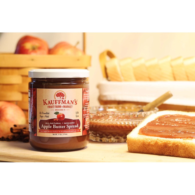 Kauffman's Fruit Farm Kauffman Orchards Homemade Apple Butter Spread, No