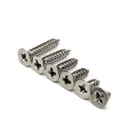 [M3] Stainless Steel Countersunk Head Tapping Screw Set 1 Type (A-Shape) 10 Pieces x 6 Sizes [M3x6, M3x8, M3x10, M3x12, M3x14, M3x16]