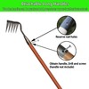 2Pcs Iron Rake for Weeding, Garden Metal Rake Heavy Duty