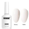 Vishine White Gel Nail Polish, 1 Pcs 16ml Soak-Off UV
