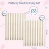 Candy Stripe Gold Sweet Gift Bags - 10" x 14"/