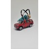 3” Christmas Ornament with Tree for Red Toyota 4Runner Owners