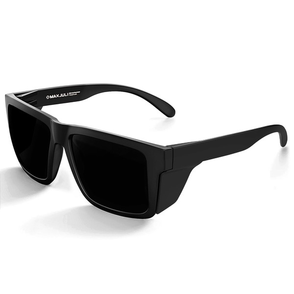 MAXJULI XXL Size Z87 Sunglasses with Side Shield for Big