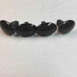 SMT-4 PCs Smoke Side Fender Lights with LEDs Compatible With 1999-2010 F-350/F-450 Super Duty Dually trucks with factory installed fender lights [B01726AU4A]