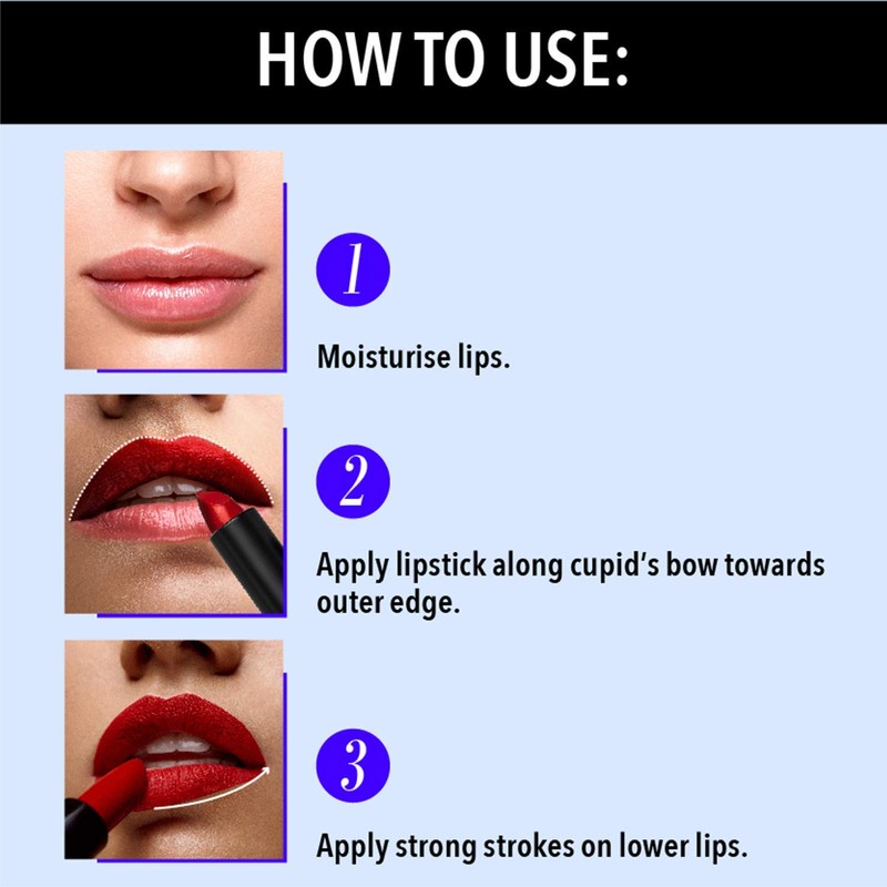 Blue Heaven Intense Matte Lipstick, Ruby Red, 311, 14 gm