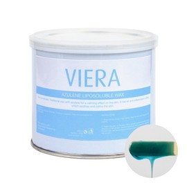 viera azulene soft wax turquoise, 500g, 1 piece / viera 아줄렌 소프트왁스 청록색, 500g, 1개