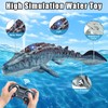 linzezon Remote Control Mosasaurus Dinosaur Toys for Kids, 2.4G Wireless