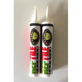REPTILE Premium Loose Tile & Wood Floor Repair Adhesive 10.6 oz Tube Set of 2-Order and Ship Above 40 Degrees F
