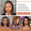 SKYDO Highlight Bob Wigs Human Hair P1B/27 Ombre Lace Front
