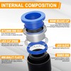 Ailbiuko 200PCS Quick Connect Air Hose Fittings,1/8",1/4",5/16",3/8",1/2" & 4/6/8/10/12mm Straight