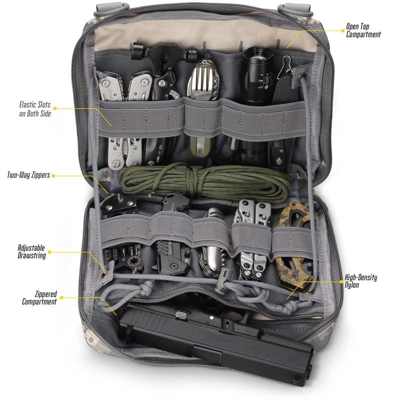WYNEX Tactical Admin Molle Pouch, Medical EDC EMT Utility Bag