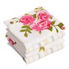 Set of Six 100% Cotton Floral Print Reusable Machine Washable